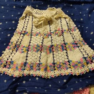 Crocheted apron